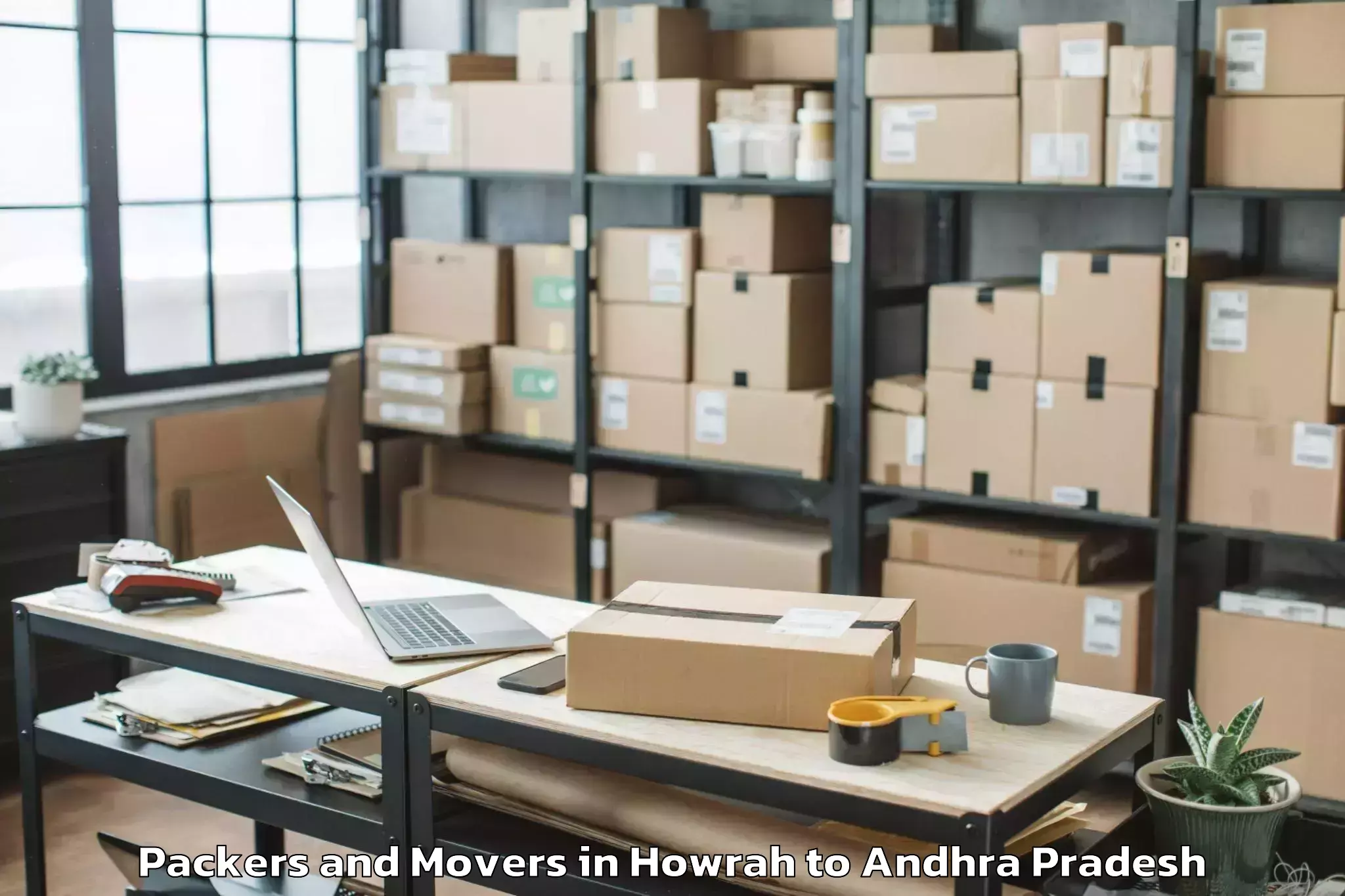 Professional Howrah to Orvakal Packers And Movers